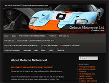 Tablet Screenshot of gelscoemotorsport.com